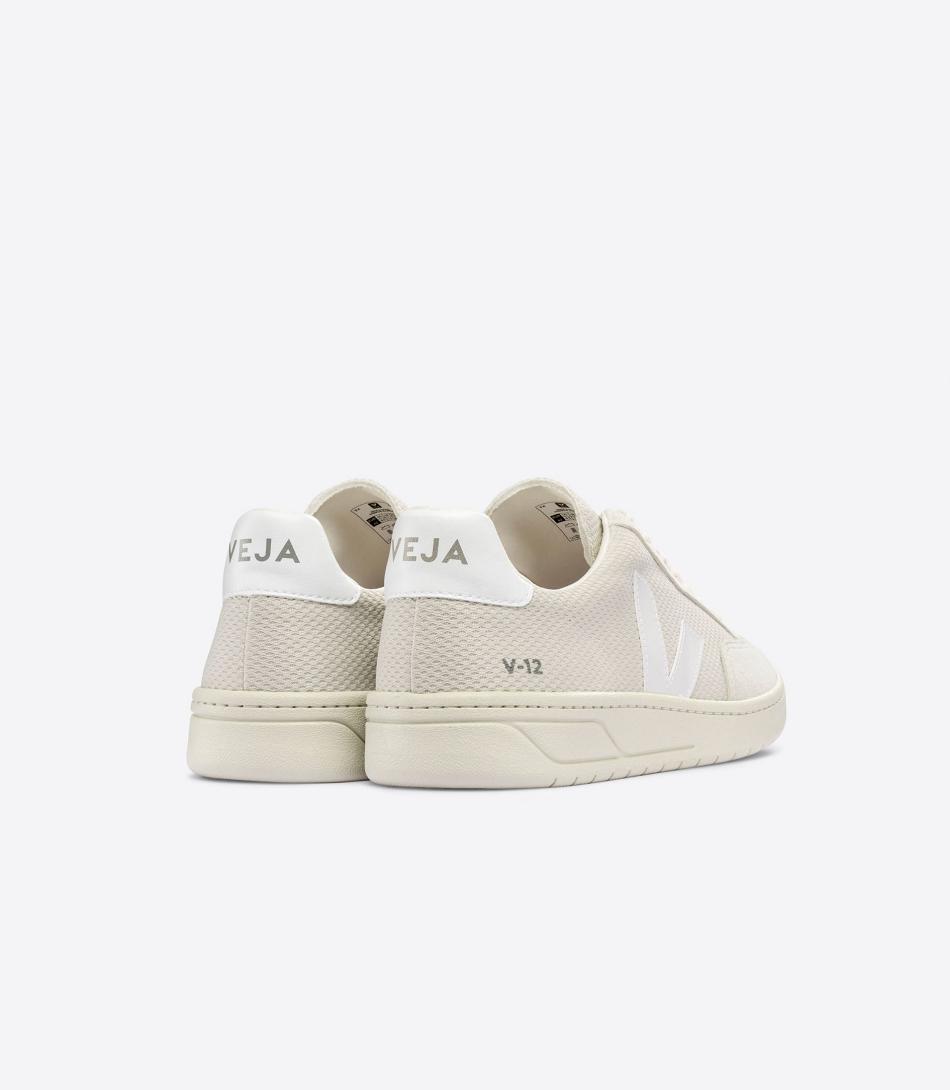 Veja Alveomesh Natural Miesten V-12 Beige Valkoinen | FIJVR89646