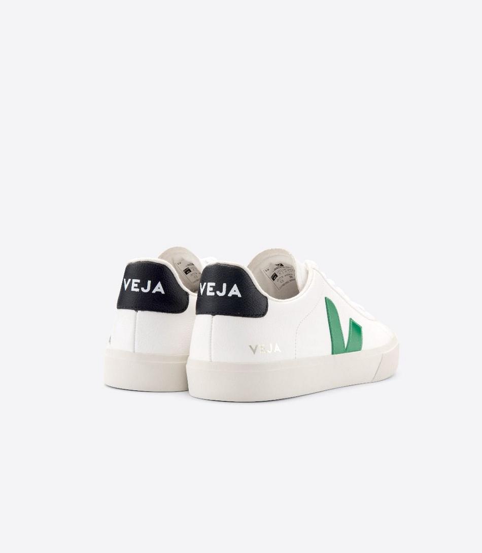 Veja Campo Chromefree Nahkaiset Emeraude Outlet Adults Valkoinen Mustat | PFIER68531