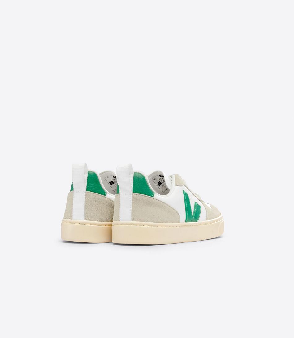 Veja Chromefree Nahkaiset Emeraude Almond Lasten V-10 Valkoinen | FICIF29097