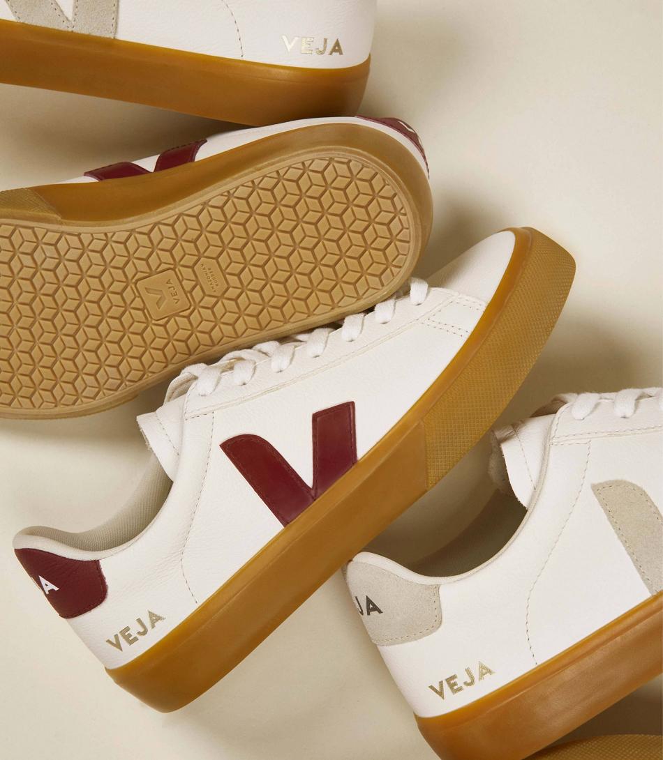 Veja Chromefree Nahkaiset Marsala Natural Miesten Campo Valkoinen Beige | QFIUV85908