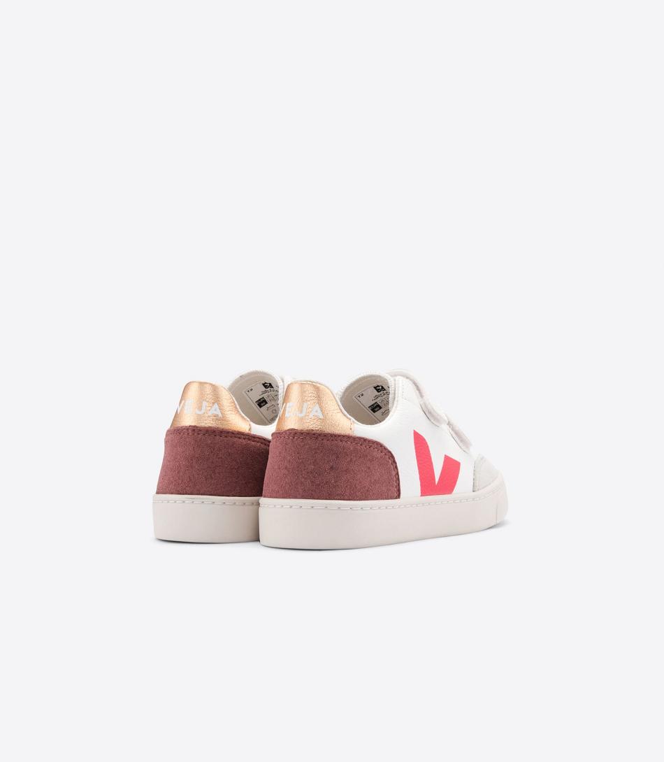 Veja Chromefree Nahkaiset Multico Dried Petal Lasten V-12 Valkoinen | FICVG26386