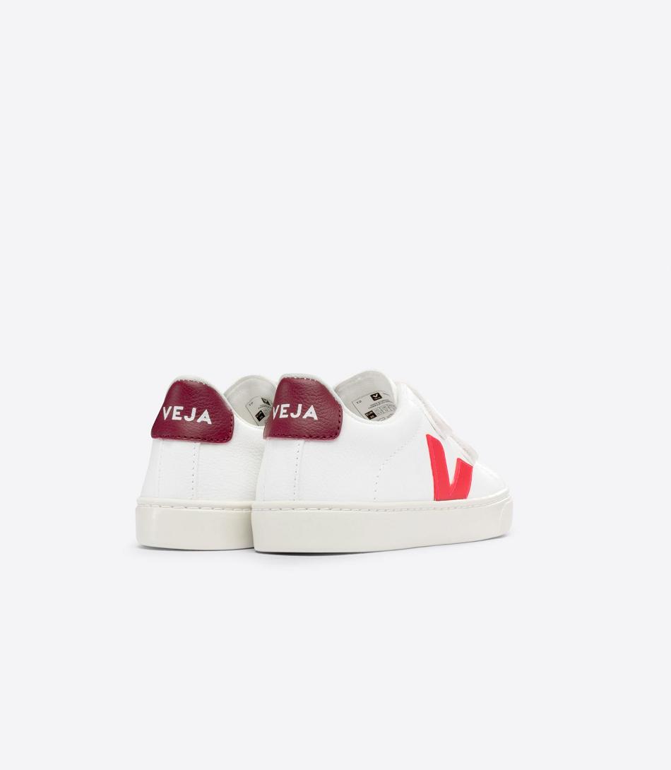 Veja Chromefree Nahkaiset Rose Fluo Marsala Lasten Esplar Valkoinen Pinkki | UFITG80156