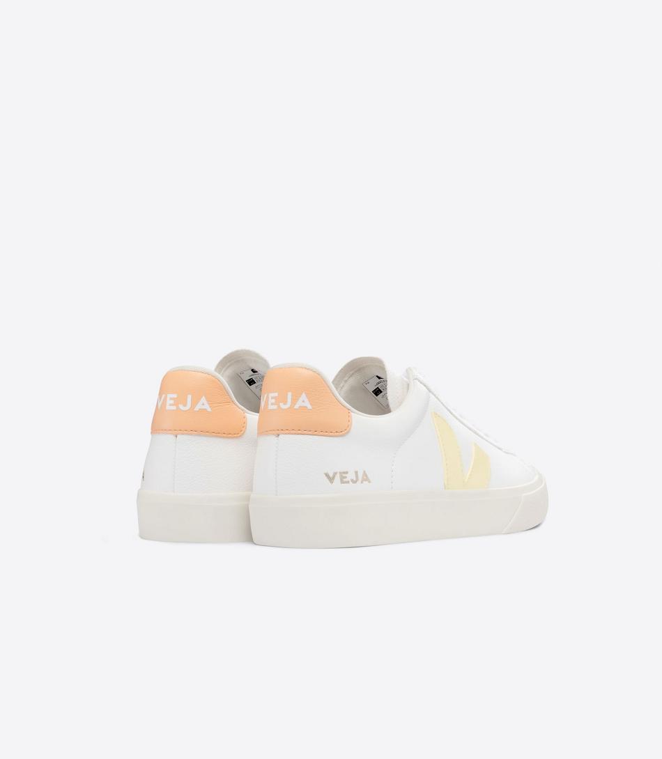 Veja Chromefree Nahkaiset Sun Peach Naisten Campo Valkoinen Oranssi Koralli | LFITR30146