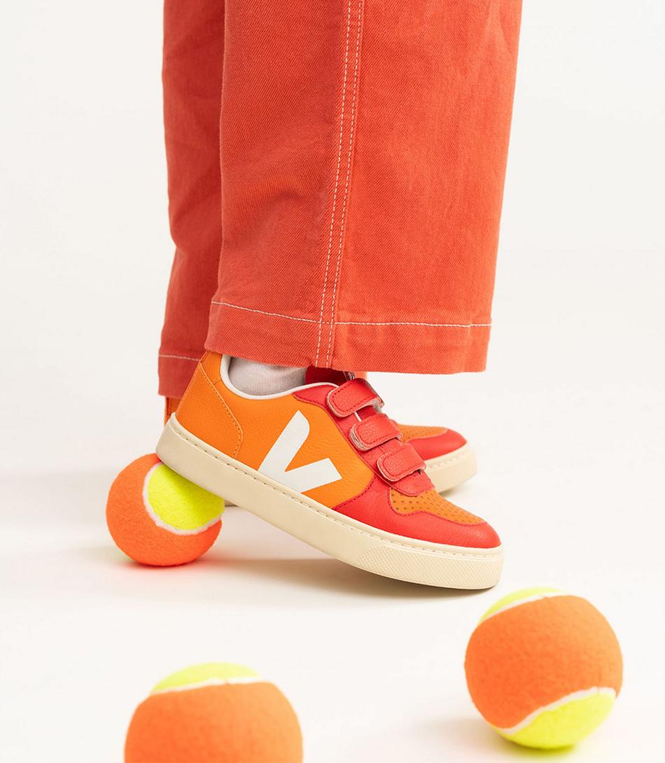 Veja Chromefree Nahkaiset Tao Orange Lasten V-10 Oranssi | GFIEC46712