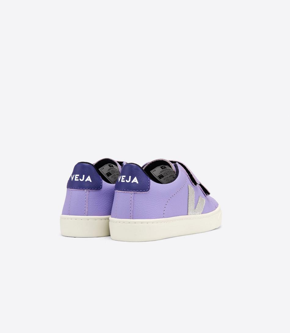 Veja Esplar Chromefree Nahkaiset Lavande Outlet Kids Hopea Violetit | MFIHR57762