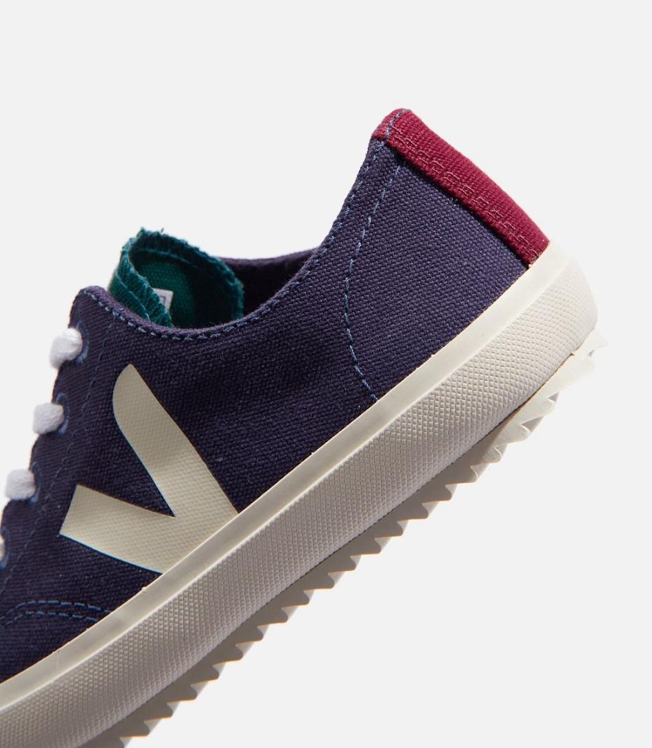 Veja Flip Laces Canvas Multico Marine Vegan Kids Sininen | DFIVO23830