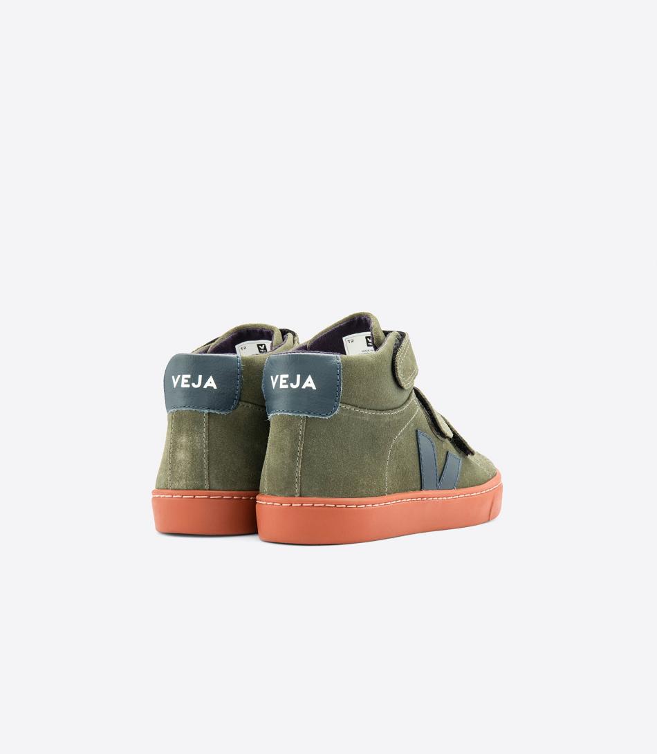 Veja Mid Mokka Mud Nautico Rust Sole Lasten Esplar Punainen | FIJBT65447