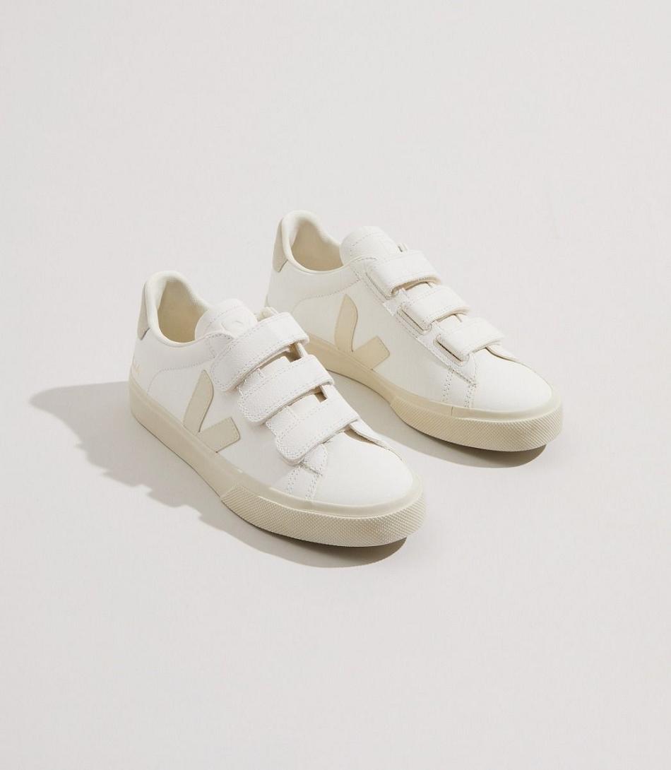 Veja Recife Chromefree Nahkaiset Pierre Natural Outlet Adults Valkoinen Beige | FICIF48502