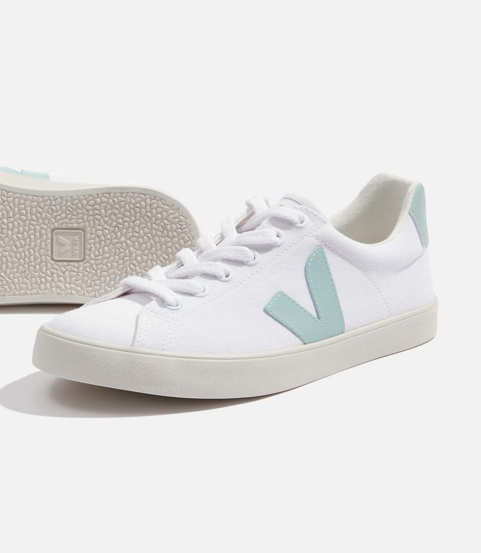 Veja Se Canvas Matcha Naisten Esplar Valkoinen | FINEJ34480