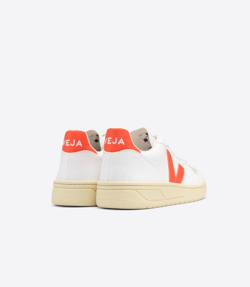 Veja V-10 Cwl Fluo Vegan Adults Valkoinen Oranssi | GFIUC14580