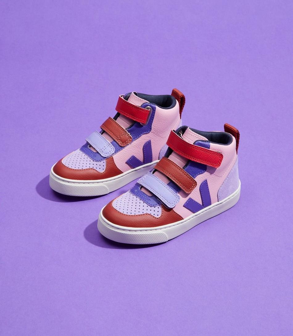 Veja V-10 Mid Chromefree Make My Lemonade Guimauve Outlet Kids Pinkki | TFIPQ65933