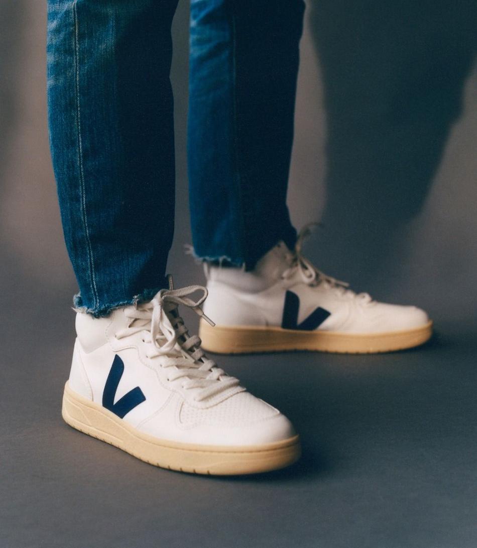 Veja V-15 Cwl Cobalt Butter Sole Outlet Adults Valkoinen Syvä Sininen | MFIFT16093