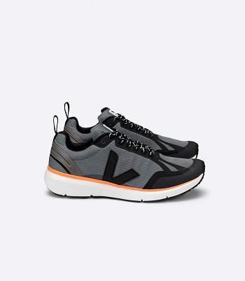 Veja Condor 2 Alveomesh Concrete Neon Vegan Adults Mustat Oranssi | FIQAV66076