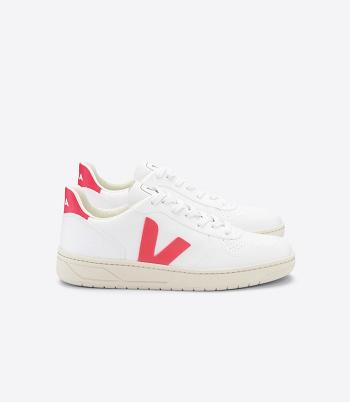 Veja Cwl Rose Fluo Naisten V-10 Valkoinen Pinkki | XFIGW36797