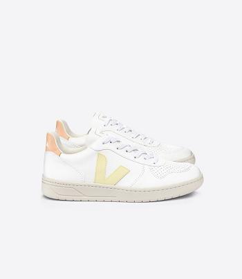 Veja Cwl Sun Peach Naisten V-10 Valkoinen Oranssi Koralli | XFIBH32765