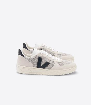 Veja Flannel Snow Miesten V-10 Valkoinen Mustat | XFIBH29442