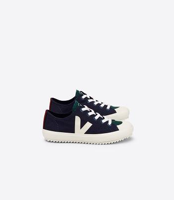 Veja Flip Laces Canvas Multico Marine Vegan Kids Sininen | DFIVO23830