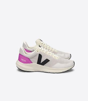 Veja Marlin V-knit Chalk Ultraviolet Outlet Adults Mustat | FIJKU87563