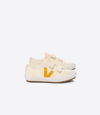 Veja Ollie Canvas Bonpoint Butter Vegan Kids Beige | FIEAH88151