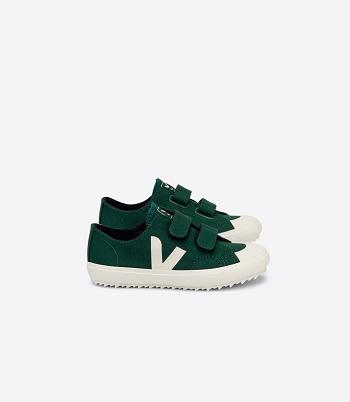 Veja Ollie Canvas Poker Pierre Vegan Kids Vihreä | FIJVR84535