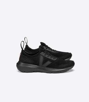 Veja Runner Tyyli 2 V-knit Rick Owens Full Outlet Adults Mustat | DFIKV19292