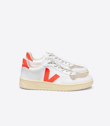 Veja V-10 Cwl Fluo Vegan Adults Valkoinen Oranssi | GFIUC14580