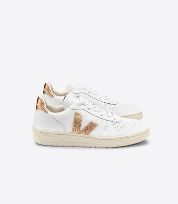 Veja V-10 Nahkaiset Venus Outlet Adults Valkoinen | XFIGW89731