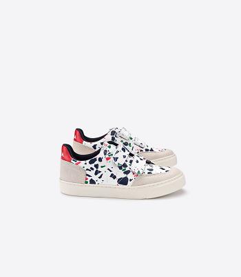 Veja V-12 Nahkaiset Terrazzo Pekin Outlet Kids Valkoinen | DFIKV94034