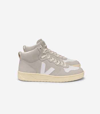 Veja V-15 Nubukki Natural Outlet Adults Beige Valkoinen | PFIER25336